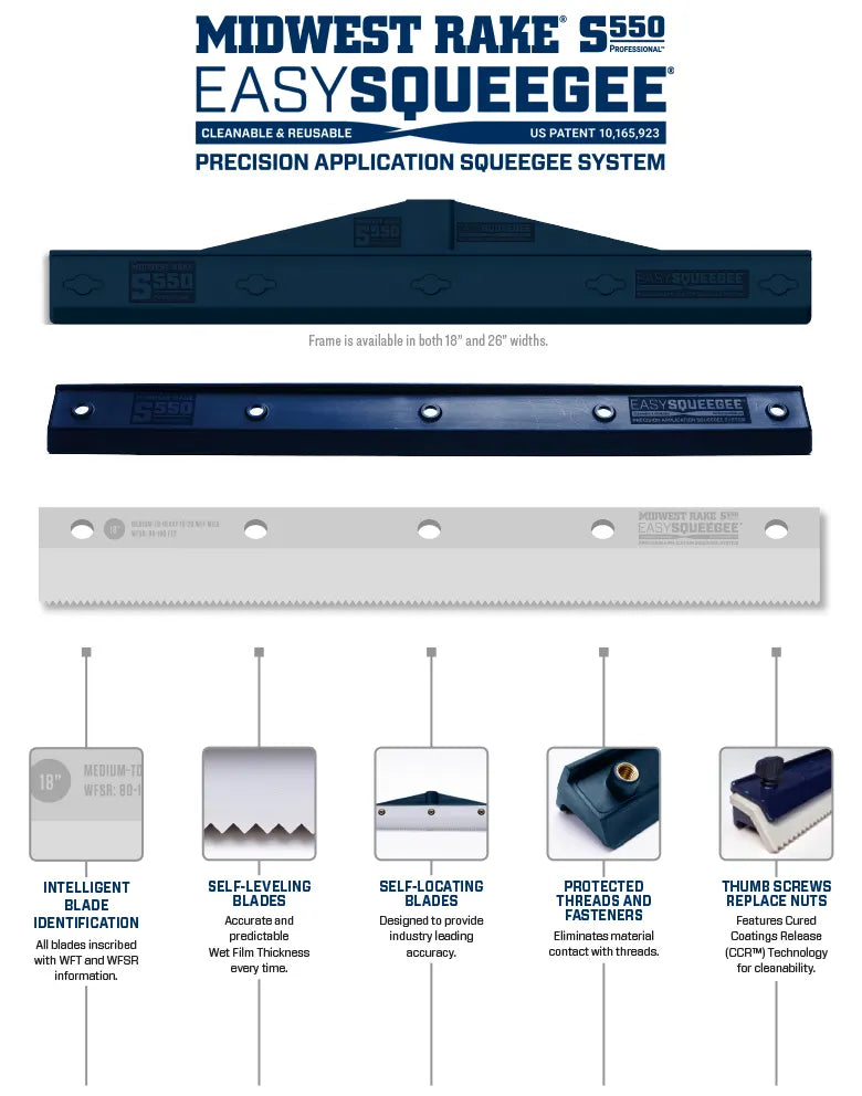 Midwest Rake® SpeedSqueegee™, 25-30 Mil